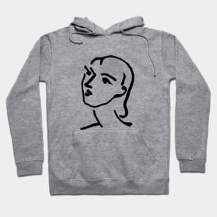 Matisse Line art Portrait Hoodie